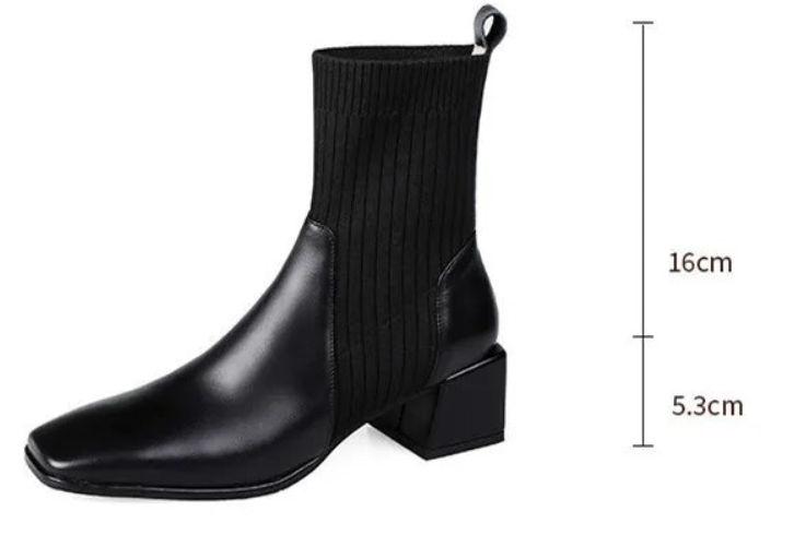 Botines Lola para mujer – botines cómodos con suela amortiguante y ajuste elástico para pie ancho