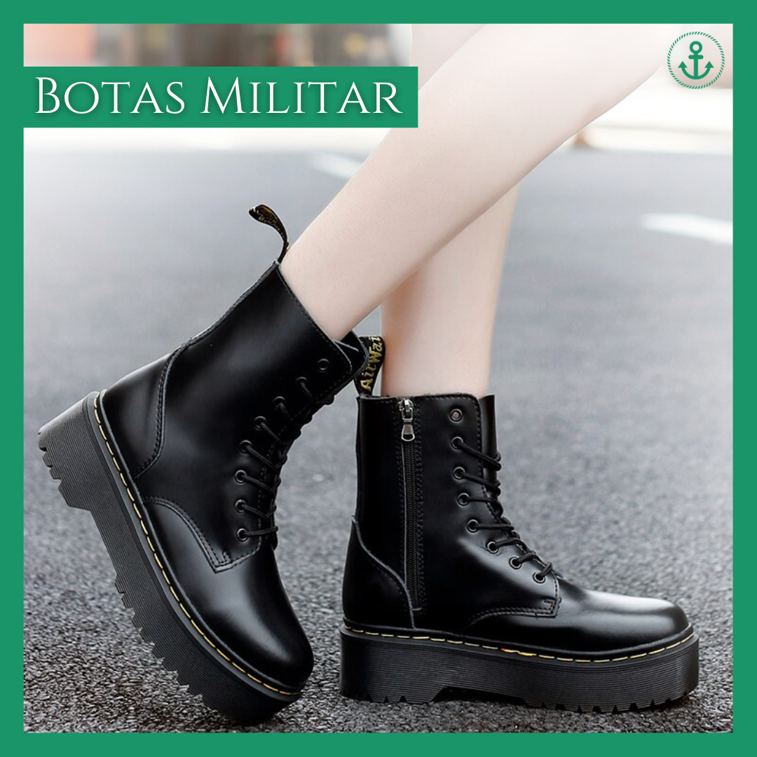 Botas militares best sale de cuero